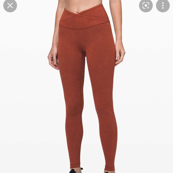 lululemon athletica Pants - Lululemon always on high-rise tight 28” sky wash print rustic Sz 8